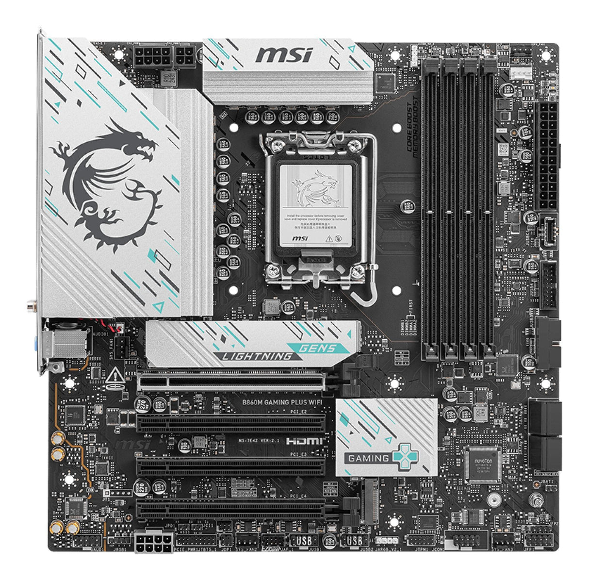 EAN 4711377286558 - MSI B860M GAMING PLUS WIFI placa base Intel B860 LGA 1851 (Socket V1) micro ATX imagen 2