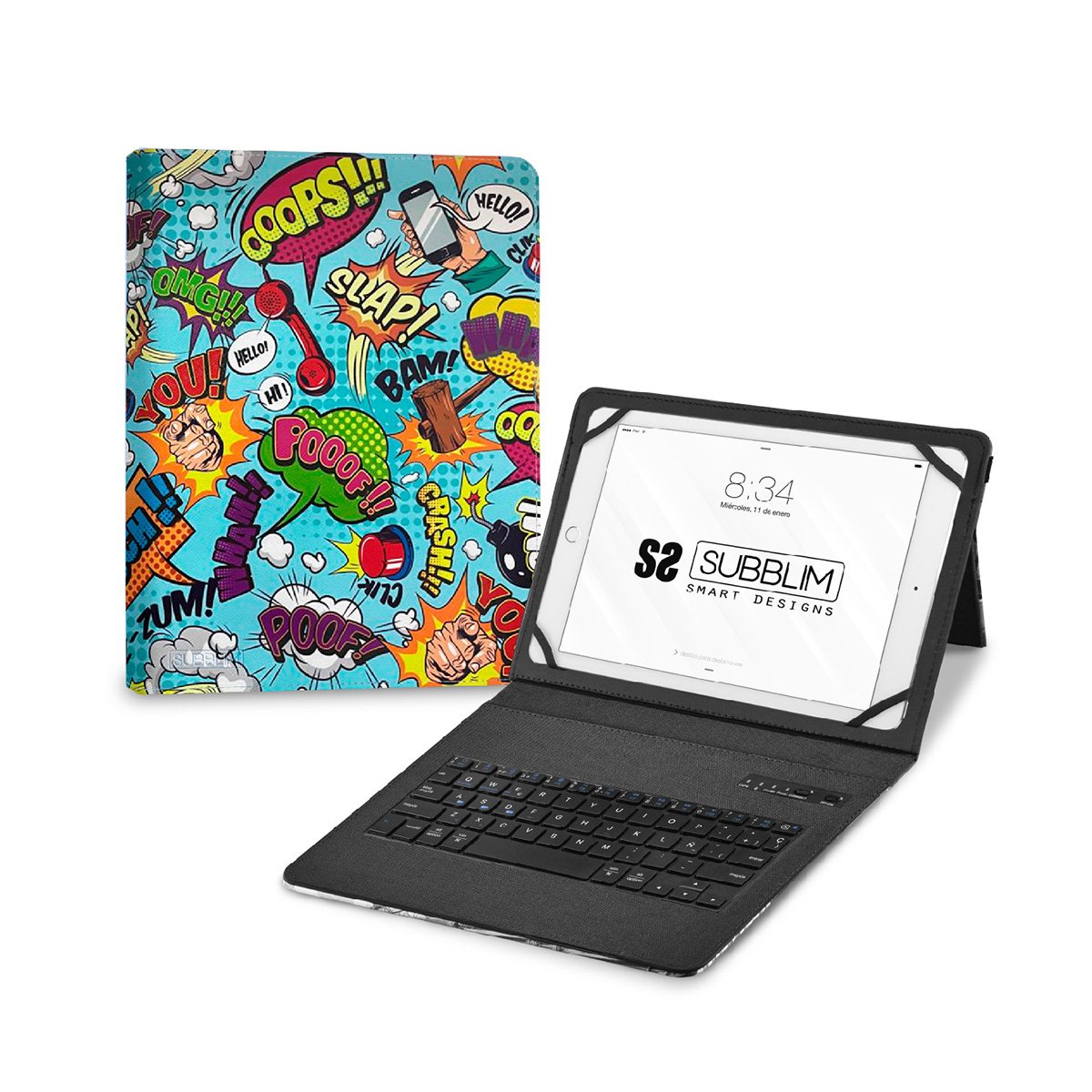 EAN 8436586742430 - SUBBLIM SUBKT5-BTTC20 teclado para móvil QWERTY Español Bluetooth Multicolor imagen 1