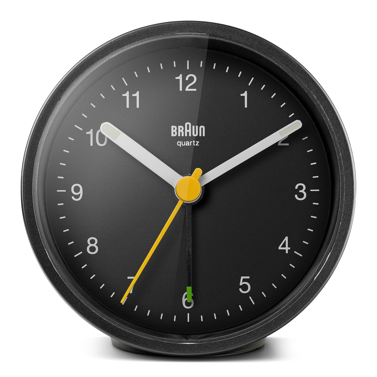 Braun Bc12, Reloj Despertador Analógico, Alrededor, Negro, Analógica, Amarillo, Batería