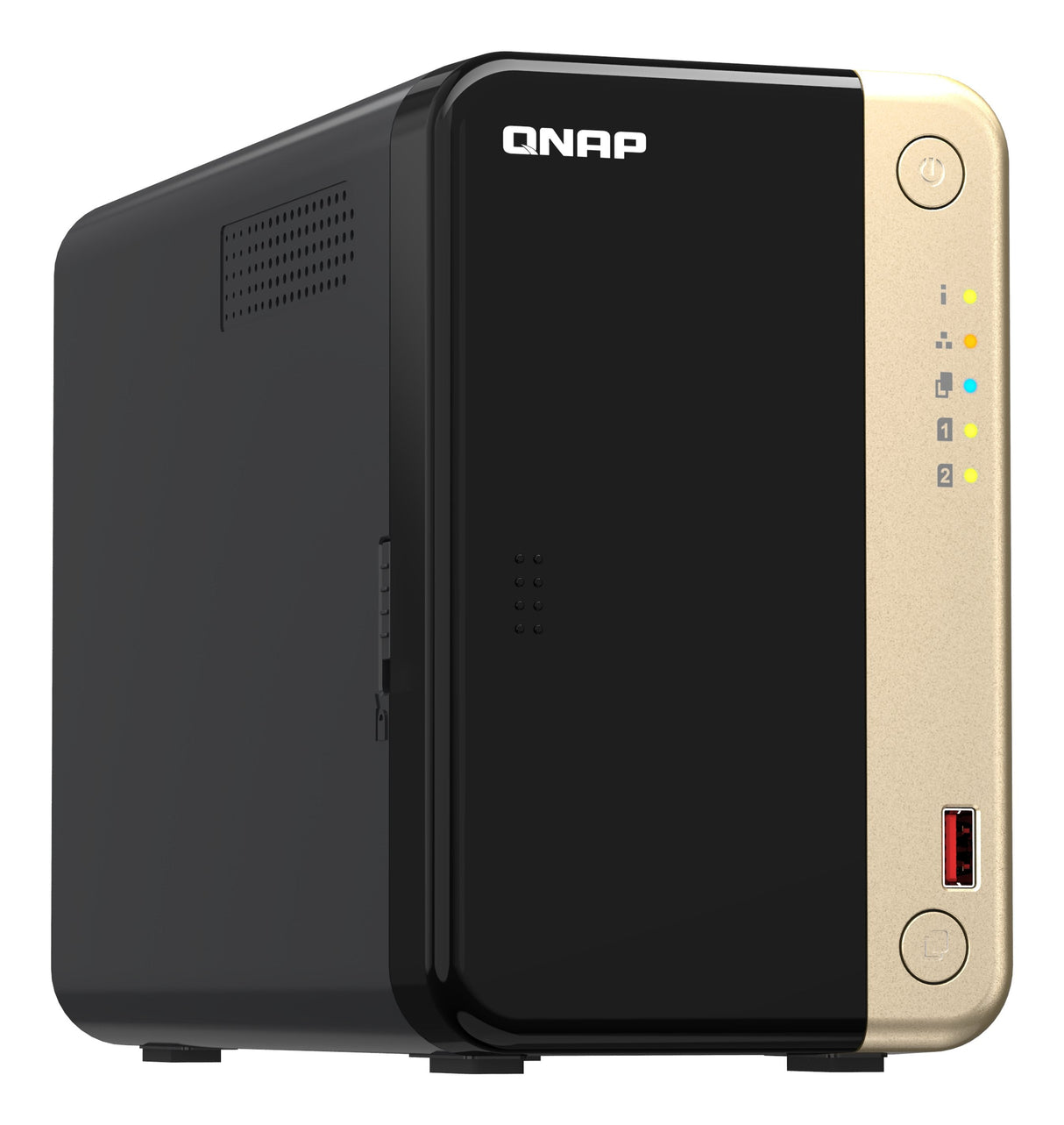 EAN 4711103082331 - QNAP TS-264 NAS Torre Intel® Celeron® N5095 8 GB 0 TB QNAP QTS Negro, Oro imagen 4