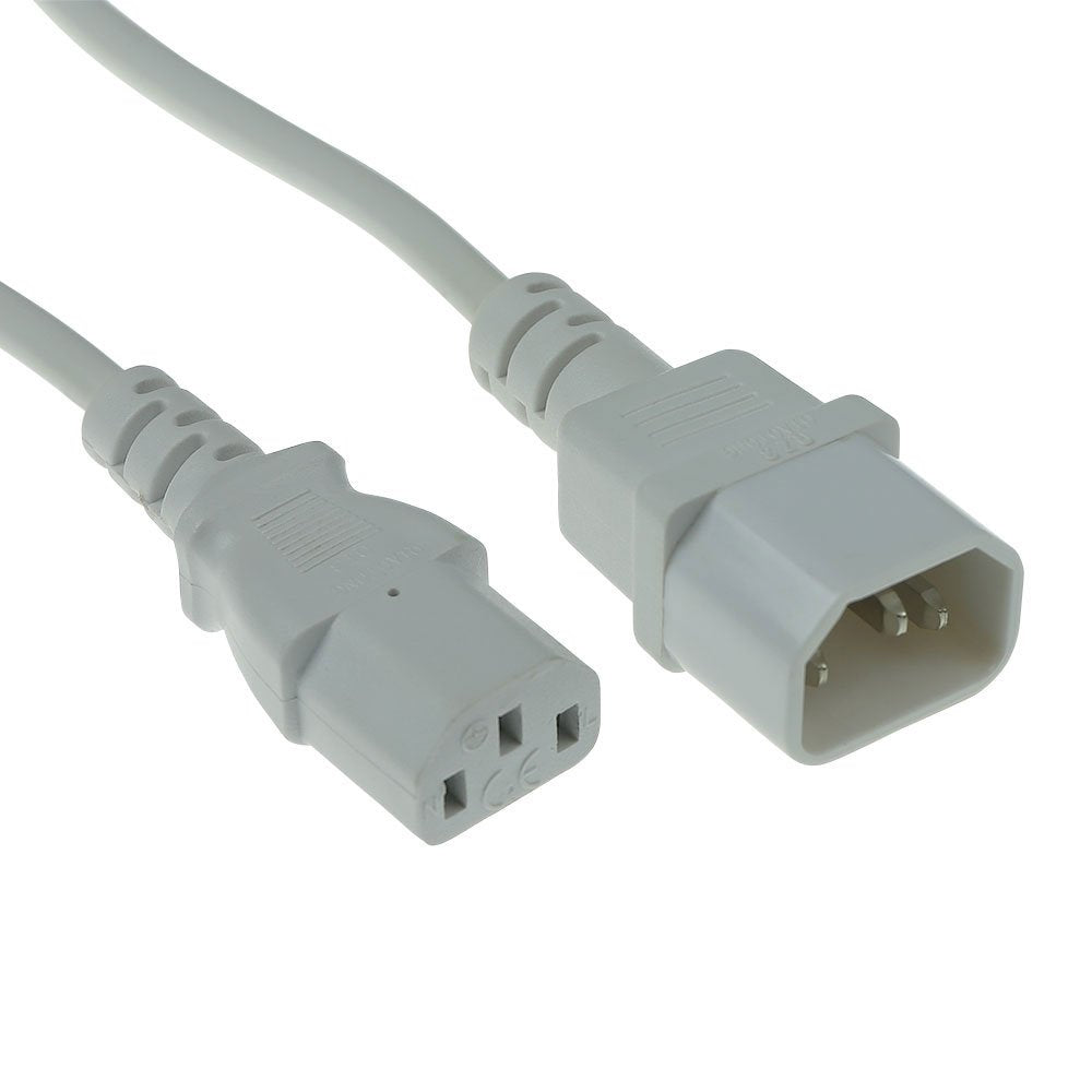 Cable Extension C13 A C14 1,2 M Blanco
