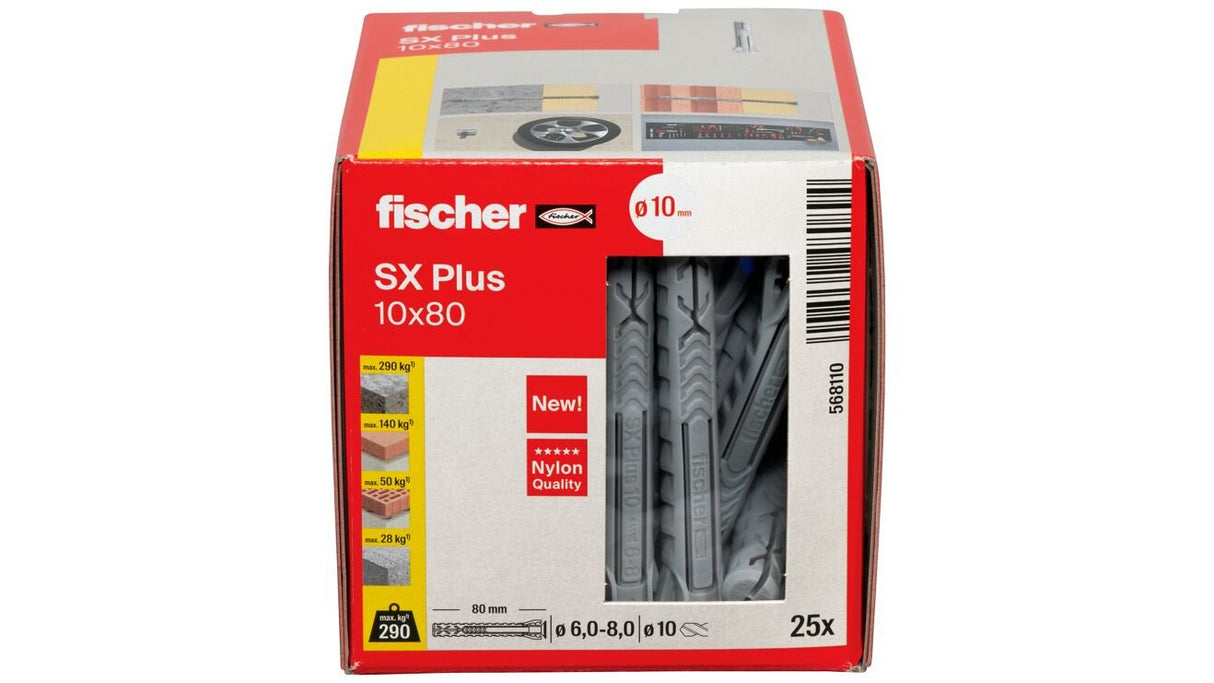 Fischer Dübel Sx Plus 10x80 25 St.