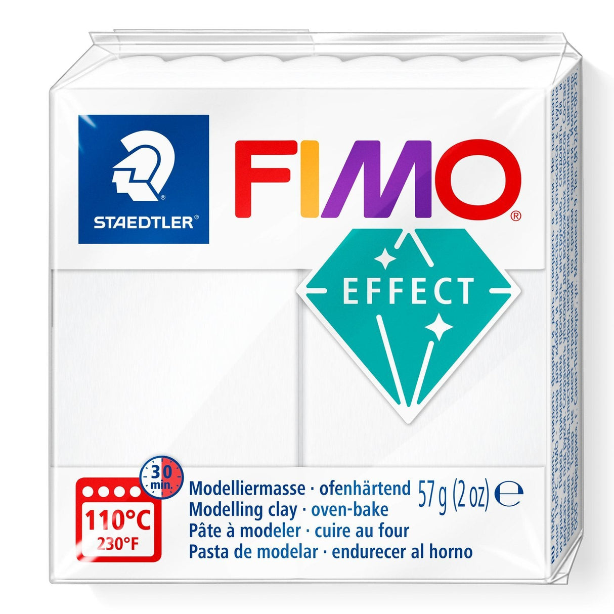 Fimo Mod.Masse Fimo Effect Blanco Transluz
