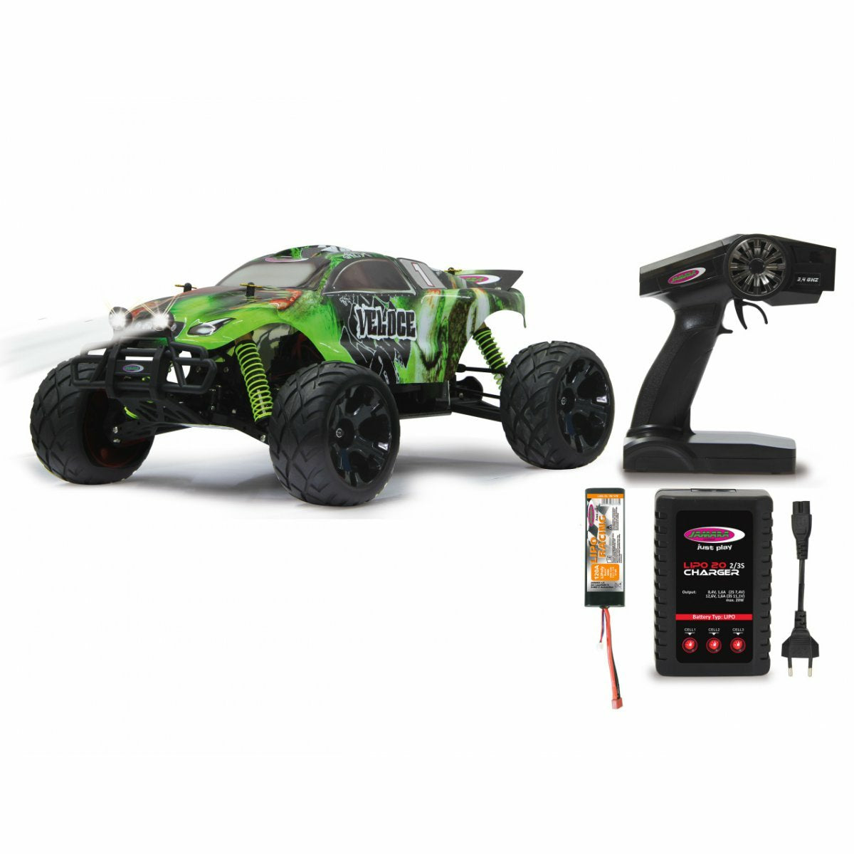 Jamara Monstertruck Veloce 1:10 Ep 4wd Led Lipo 2,4g