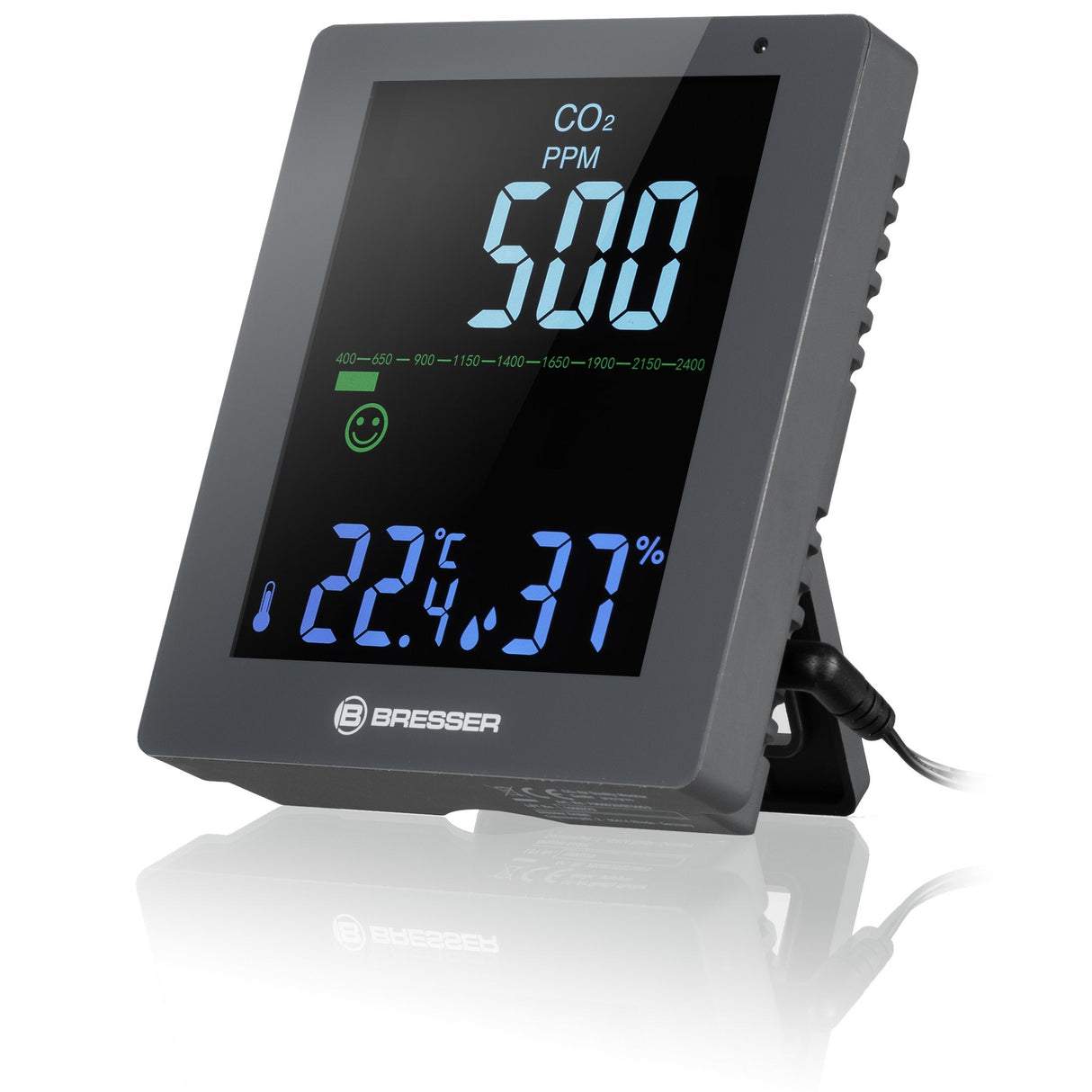 Bresser Monitor Co2 Y Calidad Del Aire Gris