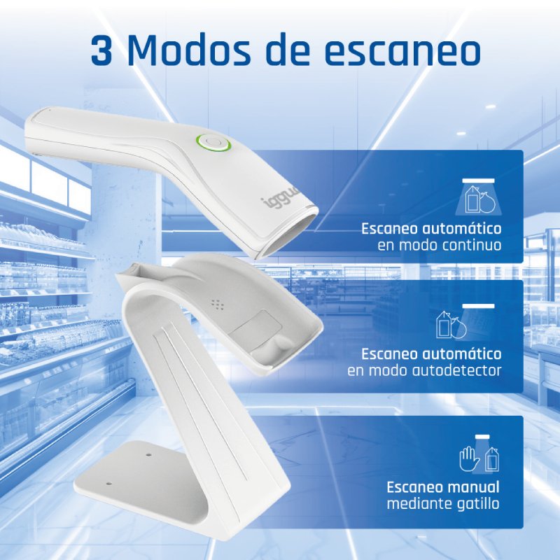 EAN 8435364320518 - iggual L2DUSB-B-AW Lector de códigos de barras portátil CMOS imagen 4