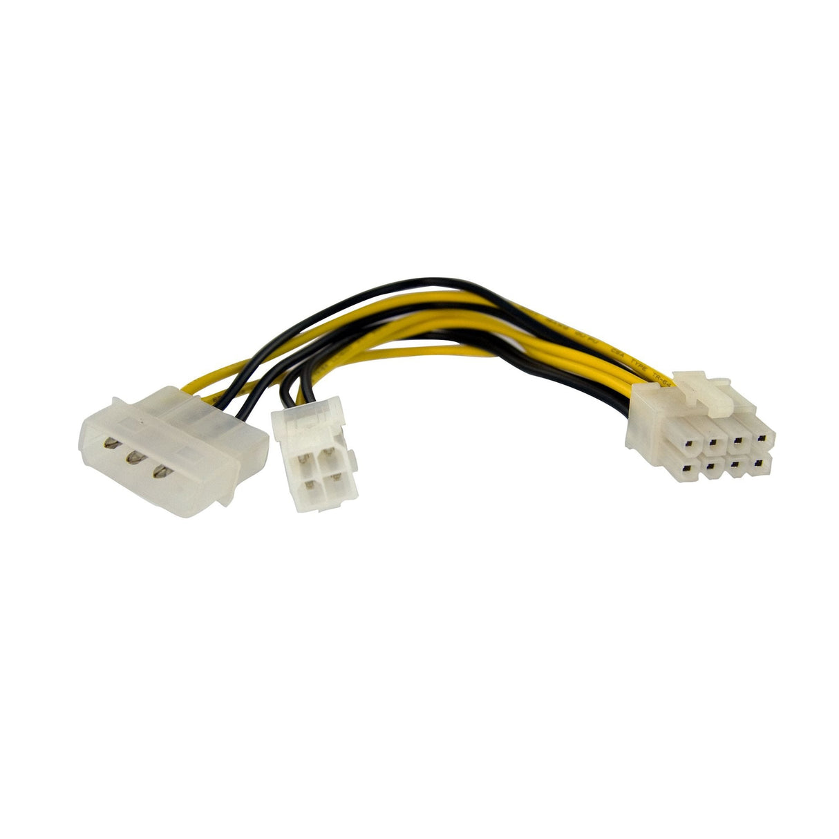 Startech Adaptador De Corriente Eps De 4 Pines+Molex Lp4 A 8 Pines 0.15m