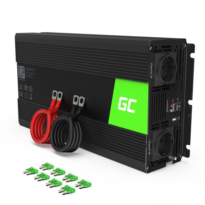 EAN 5903317228387 - Green Cell INV22 adaptador e inversor de corriente Auto 1500 W Negro imagen 1