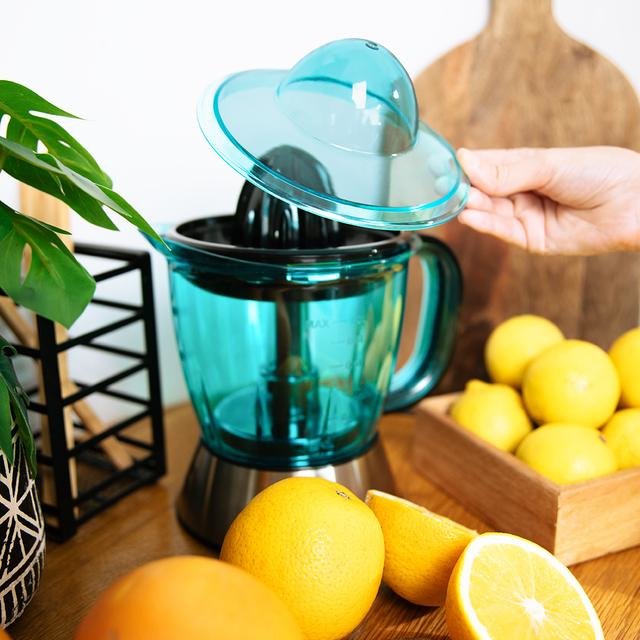 EAN 8435484033510 - Cecotec 03351 exprimidor Exprimidor lenta 40 W Negro, Azul, Acero inoxidable imagen 10