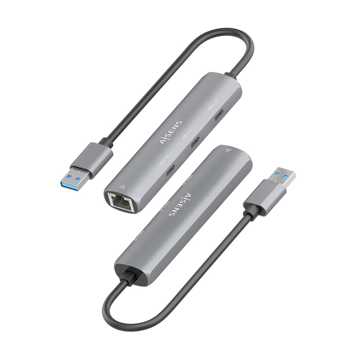 EAN 8435739903995 - AISENS ASUC-4P037-GR base para portátil y replicador de puertos Alámbrico USB 3.2 Gen 1 (3.1 Gen 1) Type- imagen 3
