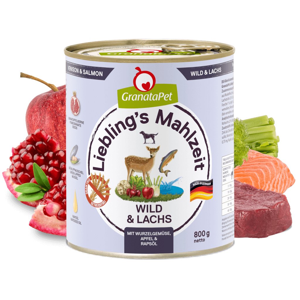 EAN 4260165192118 - GranataPet 192118 alimento húmedo para perros Salmón, Carne de venado Adulto 800 g imagen 1