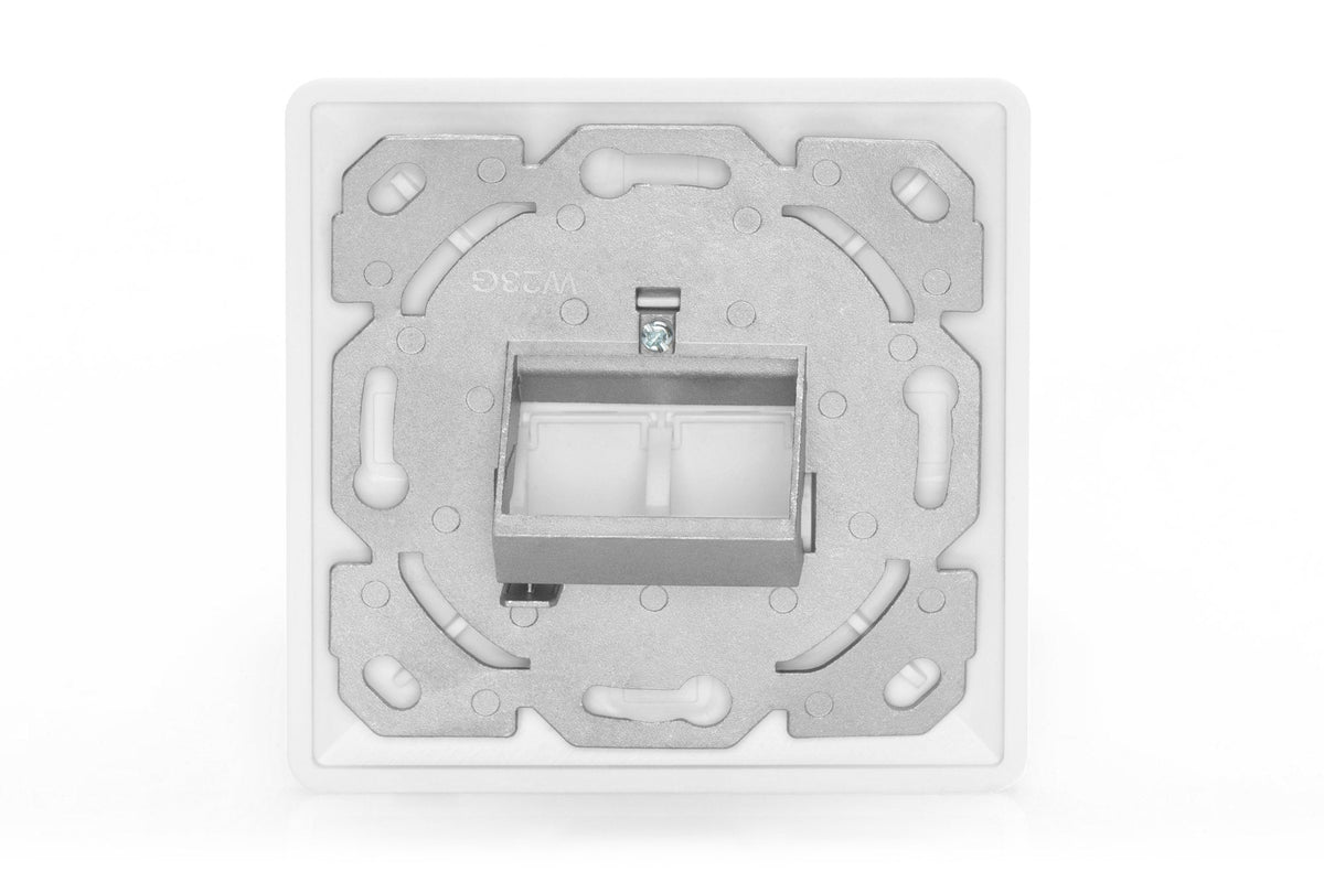 Panel Frontal Digitus + Marco De Instalación Para Multimedia/Keystone, Panel Frontal Blanco Dn-93831