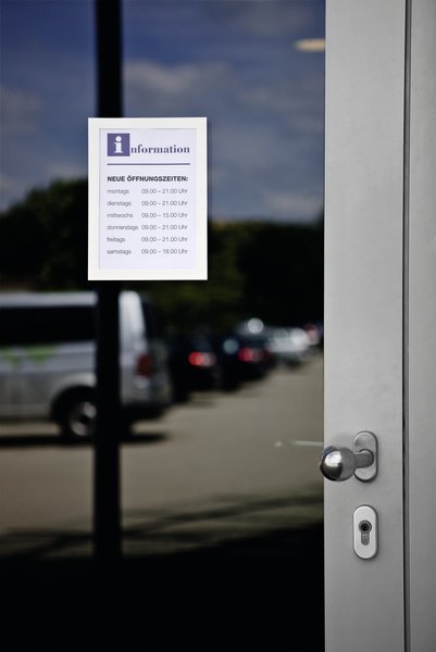 Marco Informativo Durable Duraframe A5 Autoadhesivo 2 Piezas Plateado