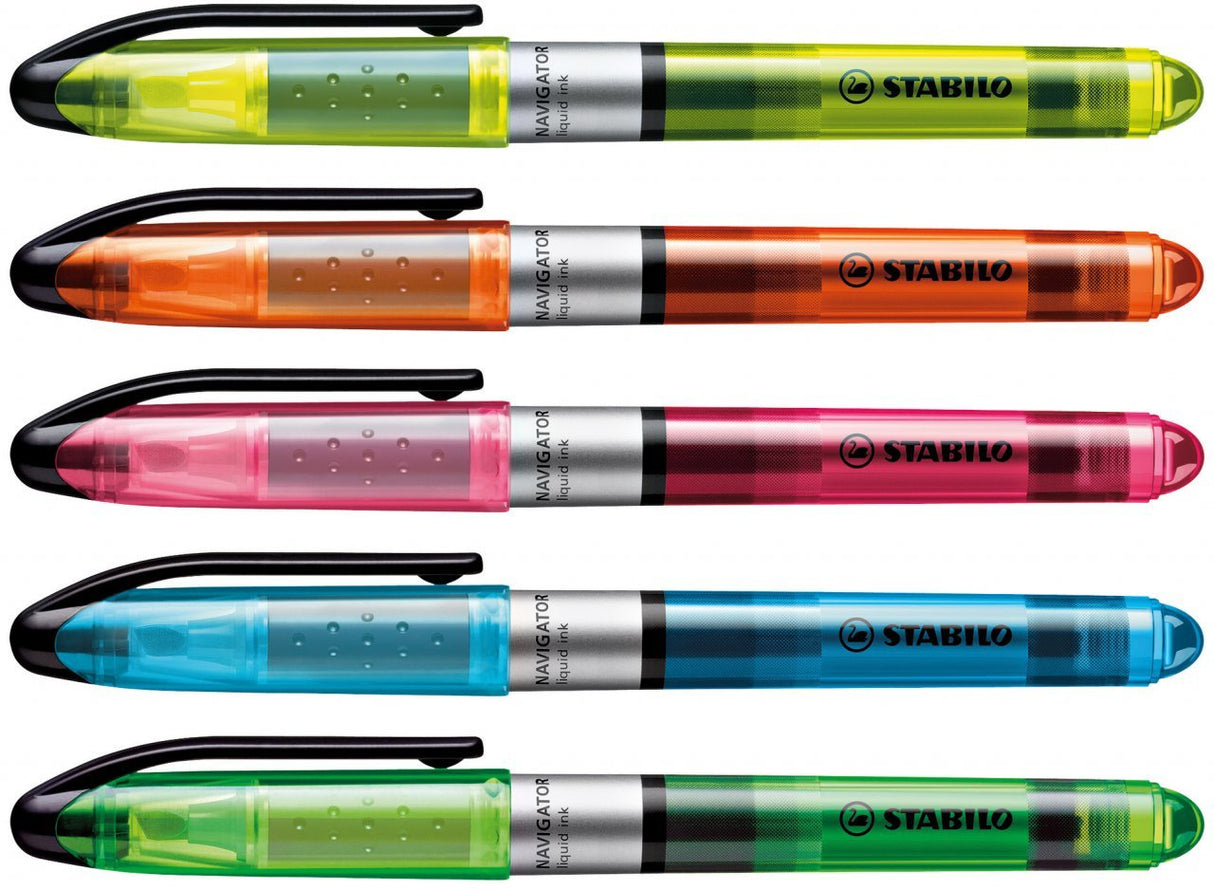 Stabilo Navigator Marcador Fluorescente Azul -10u-