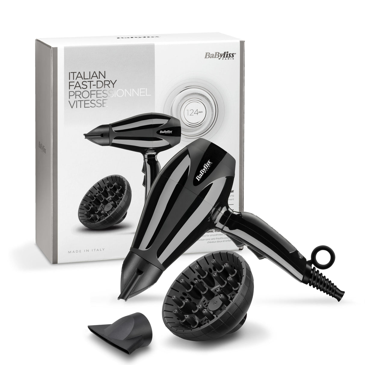 Secador De Pelo Babyliss Compact Pro 6715 - 2400w - Tecnologia Ionica - Motor Ac Pro - Cable Pro 2.8m