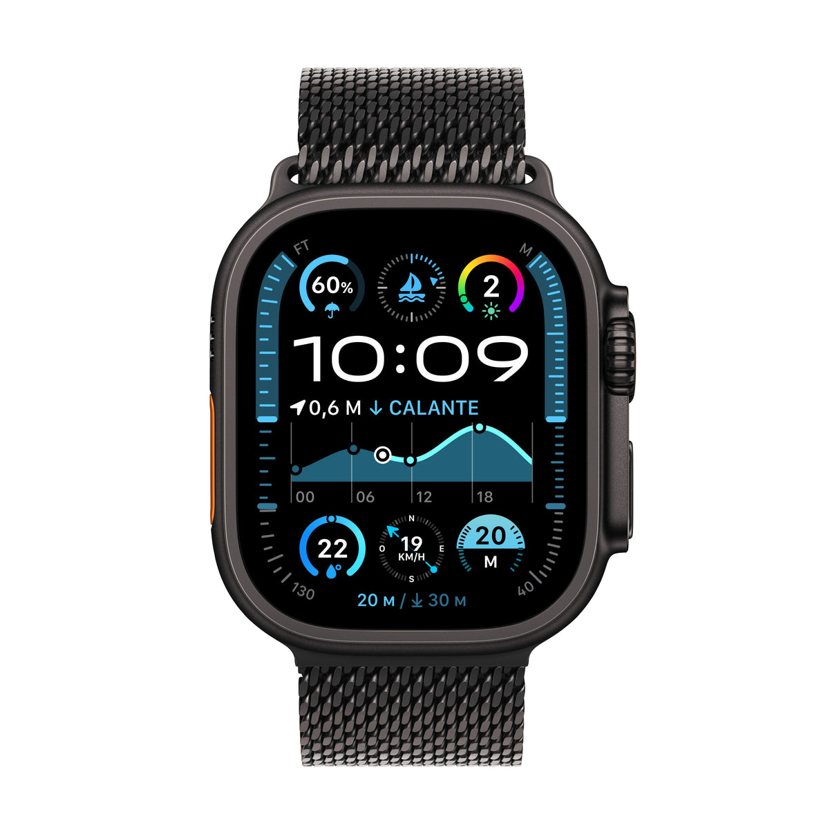 EAN 0195949585548 - Apple Watch Ultra 2 OLED 49 mm Digital 410 x 502 Pixeles Pantalla táctil 4G Negro GPS (satélite) imagen 2