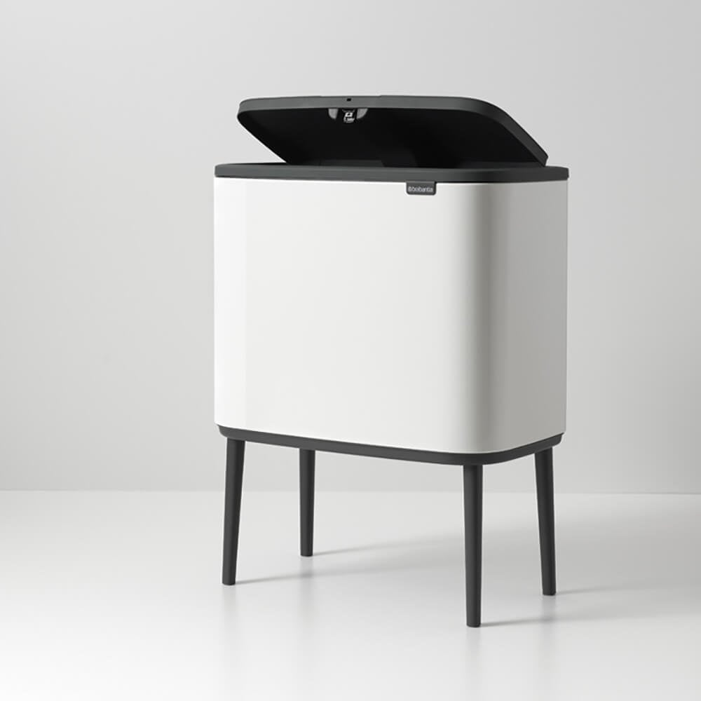 EAN 8710755313523 - Brabantia 313523 papelera 33 L Rectangular Acero inoxidable Negro, Blanco imagen 13