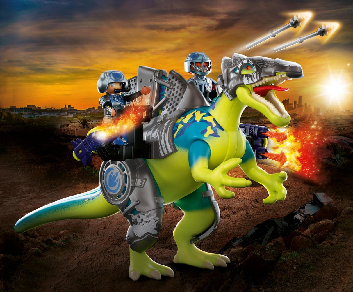 Playmobil 70625 Dino Rise Spinosaurio: Doble Poder De Defensa