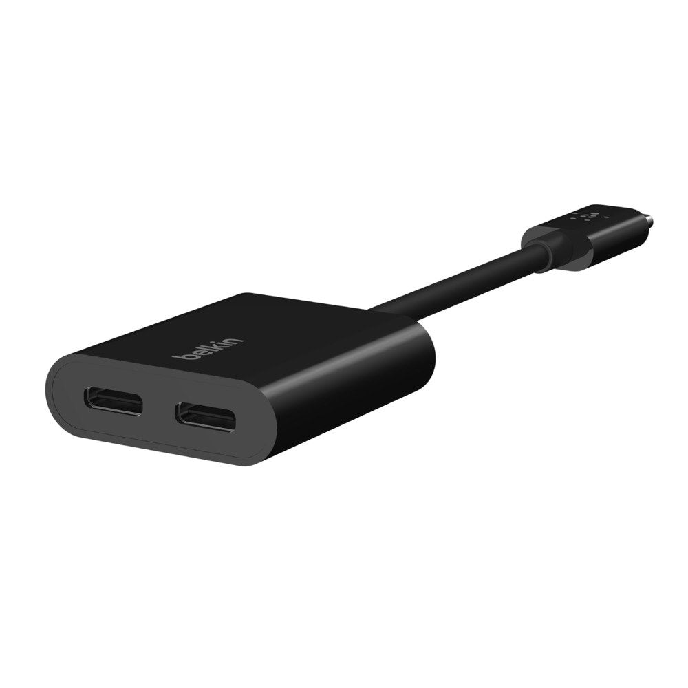 Belkin Rockstar Connect Usb-C Audio + Adaptador De Carga Negro
