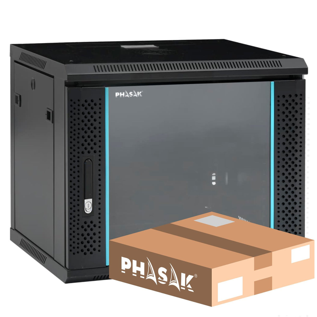 EAN 745604519977 - Phasak PHO 2109D armario rack 7U Bastidor de pared Negro imagen 1