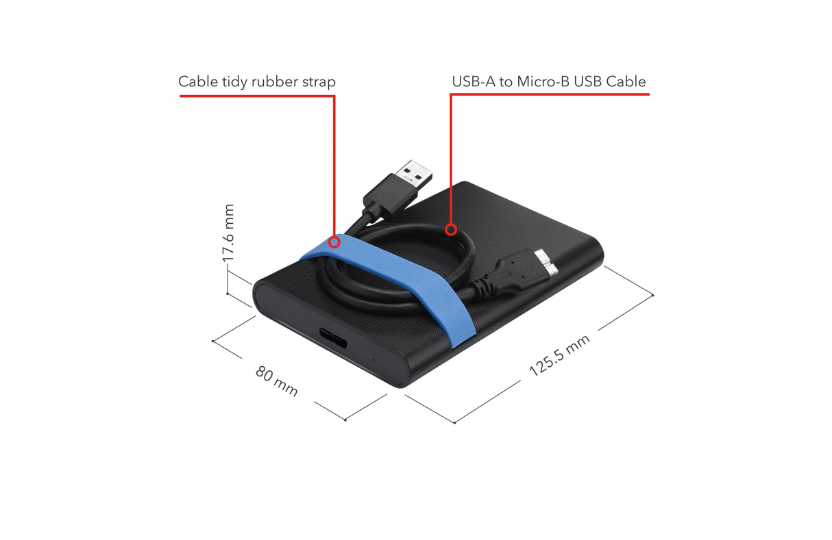 EAN 0023942531067 - Verbatim Store'N'Go Enclosure Kit Carcasa de disco duro/SSD Negro, Azul 2.5" imagen 11