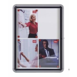 EAN 5028252064040 - Nobo Glazed Case tablón para notas Gris, Transparente, Blanco imagen 1