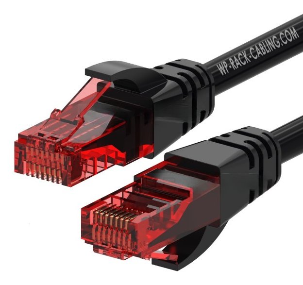 Wp Wpc-Pat-6u002bl Cable De Red Negro, Rojo 0,2 M Cat6 U/Utp (Utp)