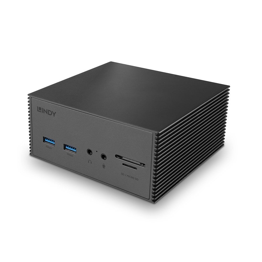 EAN 4002888433785 - Lindy 43378 base para portátil y replicador de puertos Alámbrico USB 3.2 Gen 2 (3.1 Gen 2) Type-C Gris imagen 5