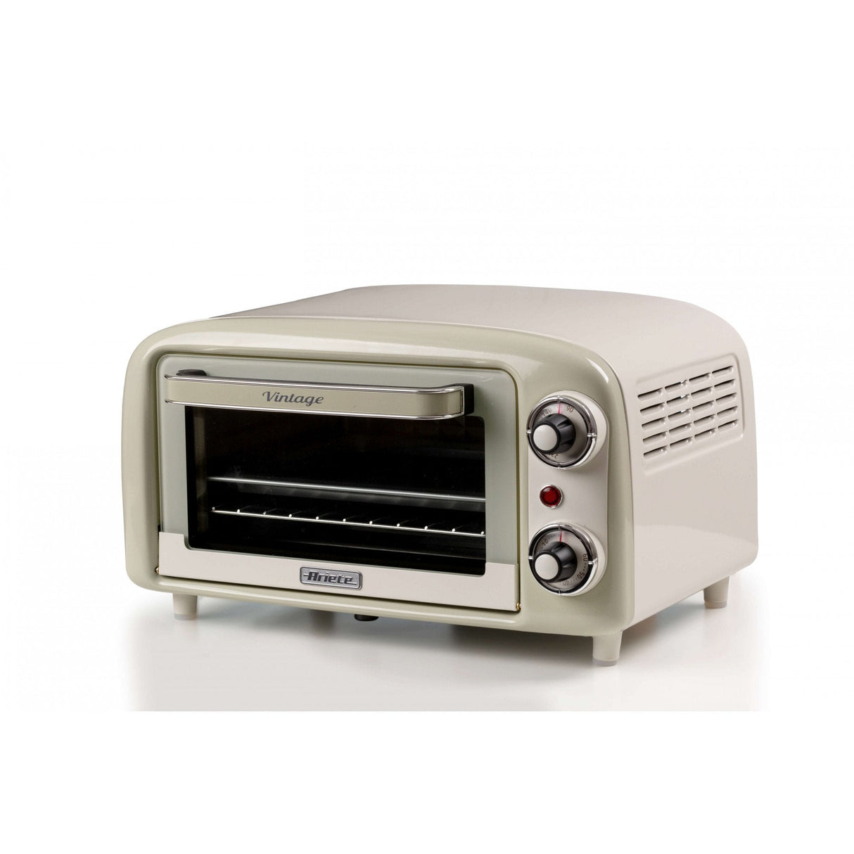 Ariete Mini-Backofen Vintage Beige (Blanco/Hellverde, 800 Watt, 10 Liter) 3919cr