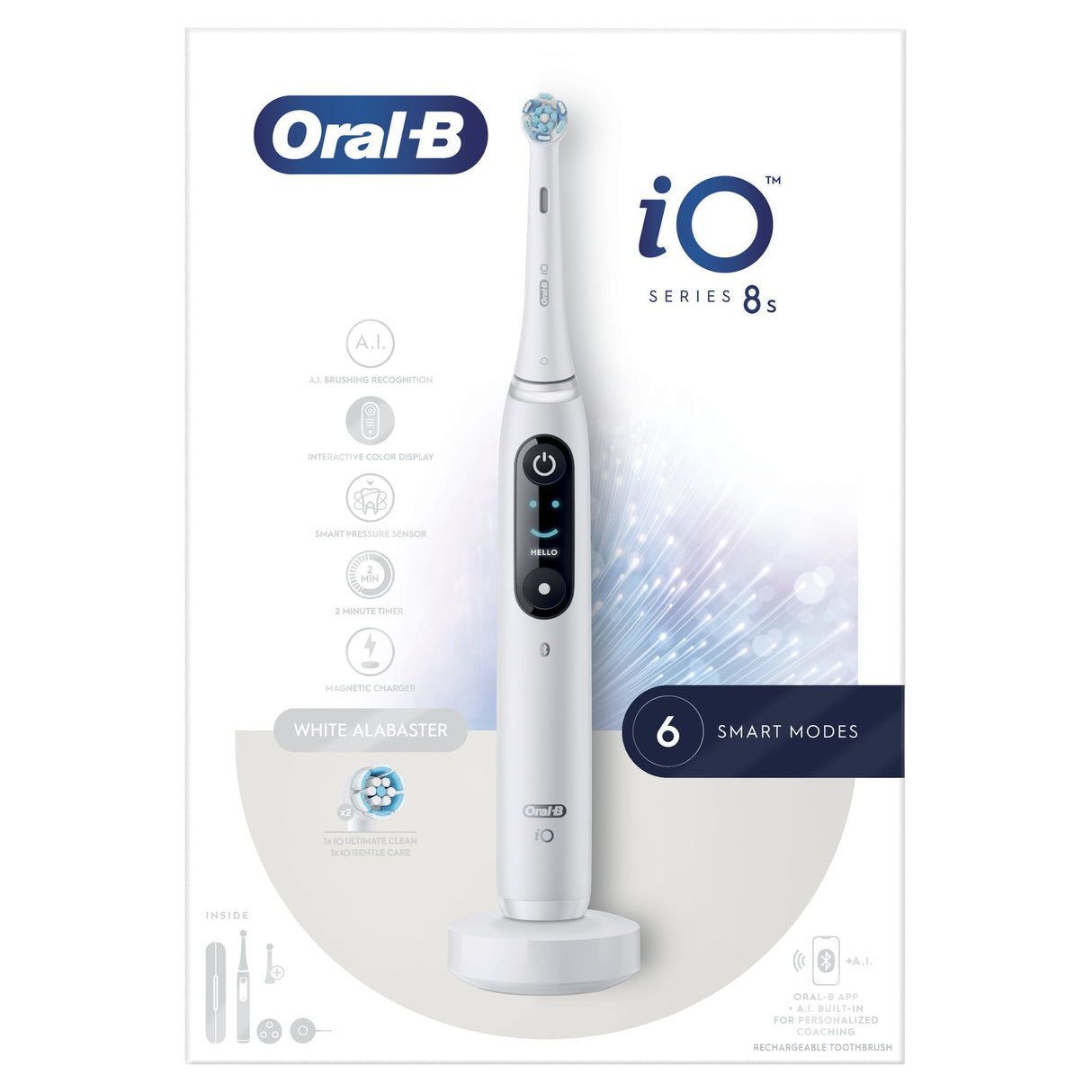 EAN 4210201408918 - Oral-B iO 8S Adulto Cepillo dental vibratorio Blanco imagen 4