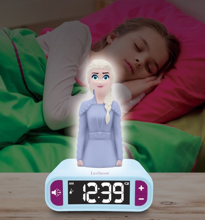 Lexibook Kraina Lodu Elsa Budzik 3d Z Lampka