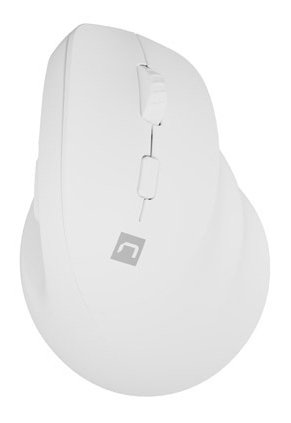 Raton Natec Crake 2 Inalambrico Vertical Bt 5.2 + 2.4ghz 2400 Dpi Color Blanco