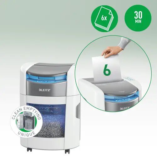 Trituradora Leitz Iq Optimax Autofeed 150, P5, 150 Hojas, 15 L