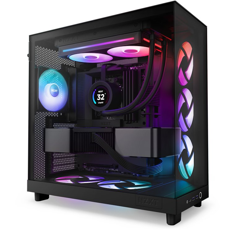 EAN 5056547204390 - NZXT RF-U24HF-B1 sistema de refrigeración para ordenador Carcasa del ordenador Ventilador Negro imagen 5
