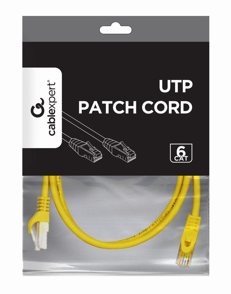 EAN 8716309093330 - Gembird PP6U-0.5M cable de red Amarillo 0,5 m Cat6 U/UTP (UTP) imagen 3