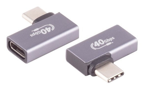 Shiverpeaks Usb-C Adaptador 4.0 90° Winkel Links Rechts Pro