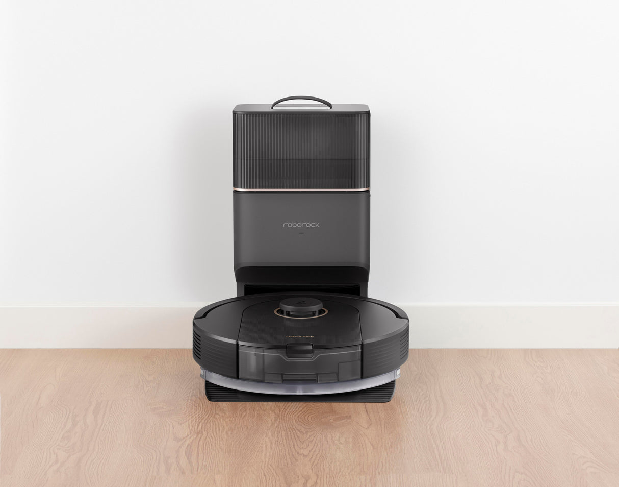 Aspirador Robot Roborock Q5 Pro Plus Negro + Base De Autovaciado