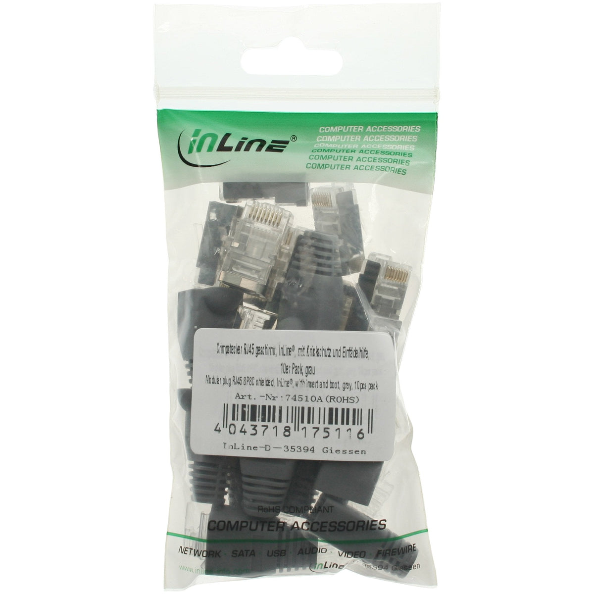 Conector Inline 74510a Gris