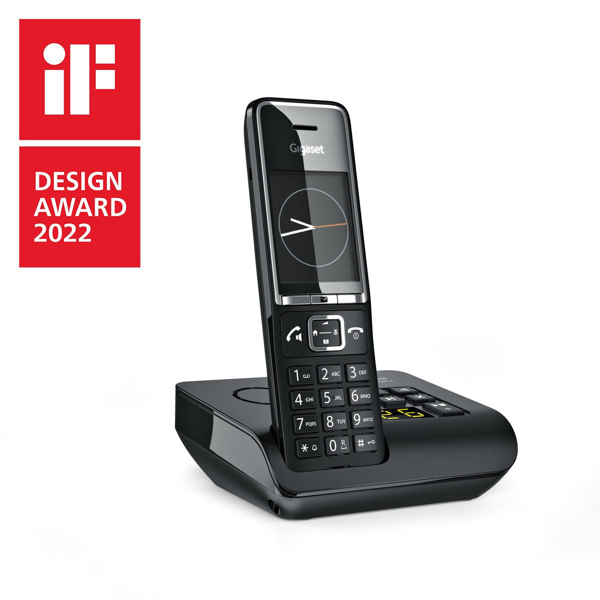 EAN 4250366866109 - Gigaset COMFORT 550A Teléfono DECT/analógico Identificador de llamadas Negro imagen 1