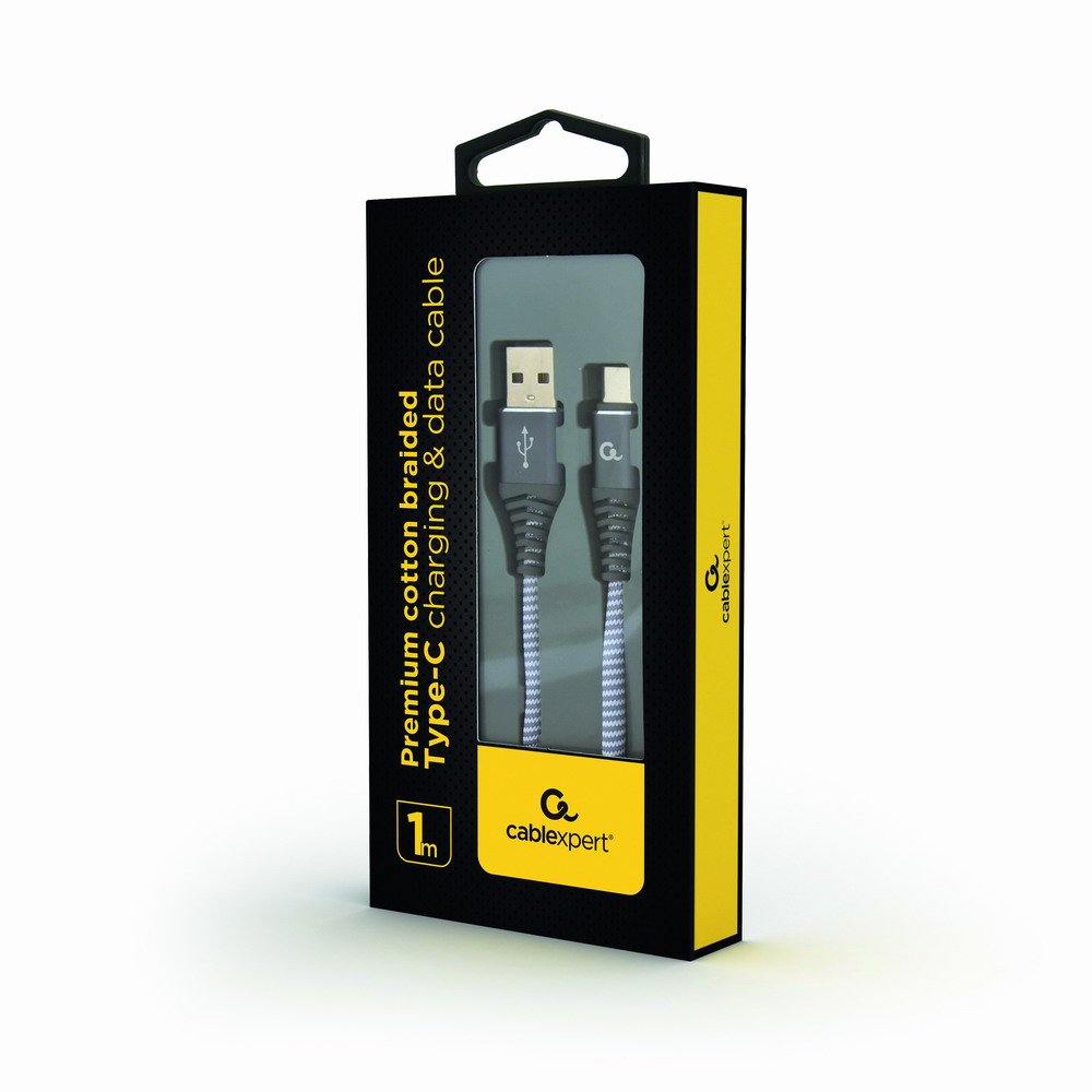 EAN 8716309106054 - Gembird CC-USB2B-AMCM-1M-WB2 cable USB USB 2.0 1,8 m USB A USB C Gris, Blanco imagen 2