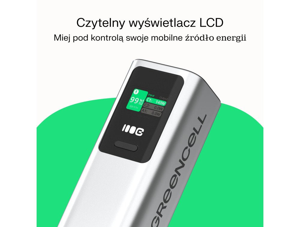 EAN 5904326374713 - Green Cell GC PBGC25UD - Powerbank PBGC25UD, 25200 mAh, 140 W, 1x USB-A, 2x USB-C Ión de litio Aluminio, imagen 8