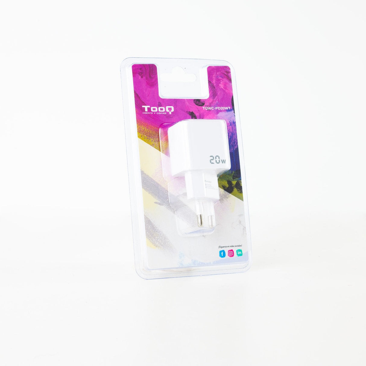Tooq Cargador De Pared Usb-C/Pd 20w - Blanco