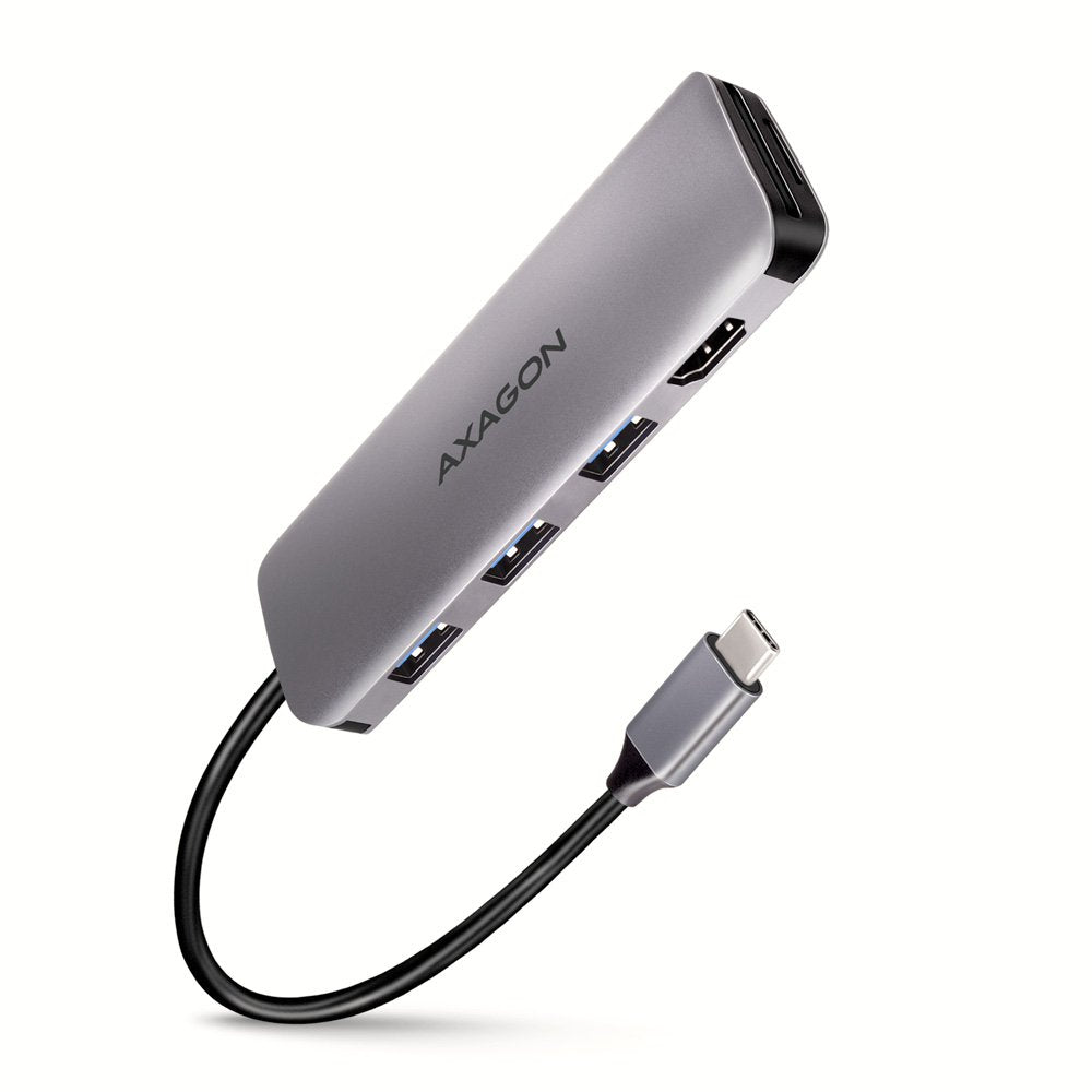 EAN 8595247907011 - Axagon HMC-HCR3A 3x USB-A+ HDMI+ SD/microSD USB-C 3.2 Gen 1 hub 20cm Alámbrico USB 3.2 Gen 1 (3.1 Gen 1) imagen 1