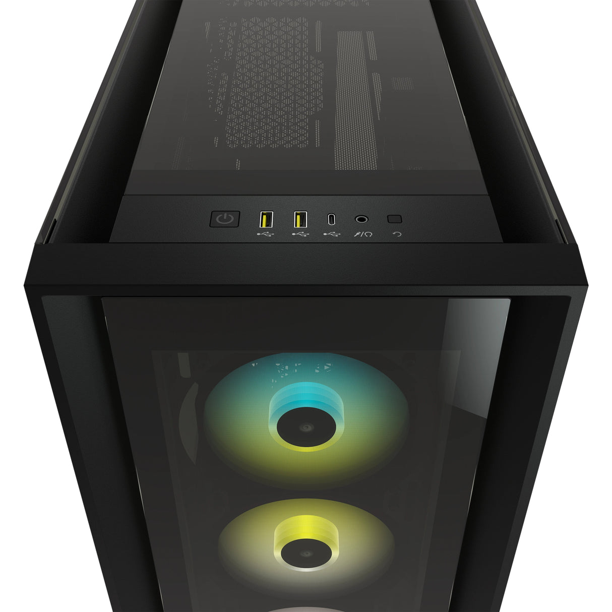 Caja Pc Corsair Icue 5000x Cristal Templado Negra