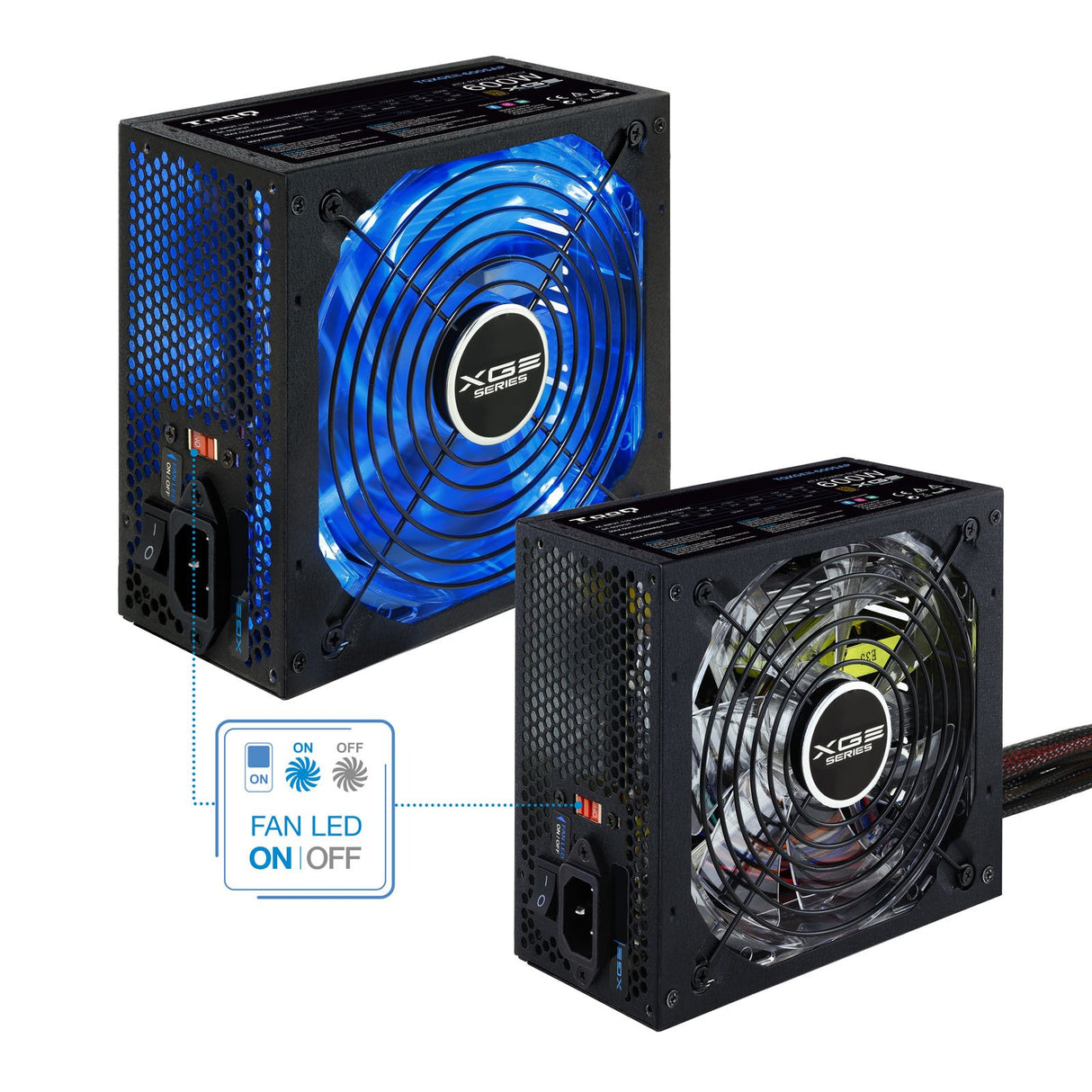 EAN 8433281007581 - TooQ TQXGEII-600SAP unidad de fuente de alimentación 600 W 20+4 pin ATX ATX Negro imagen 8