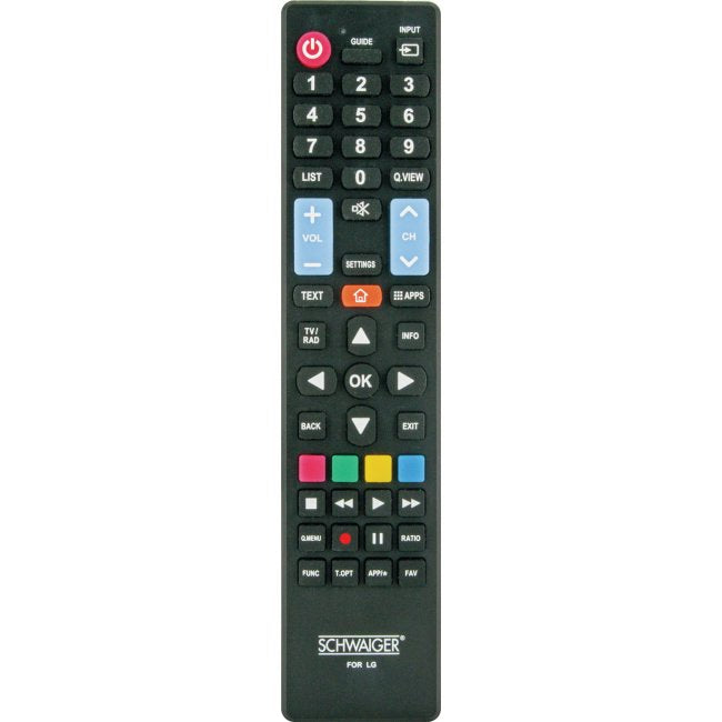 Mando A Dimancia Schwaiger Para Televisores Lg, Negro, 49 Botones
