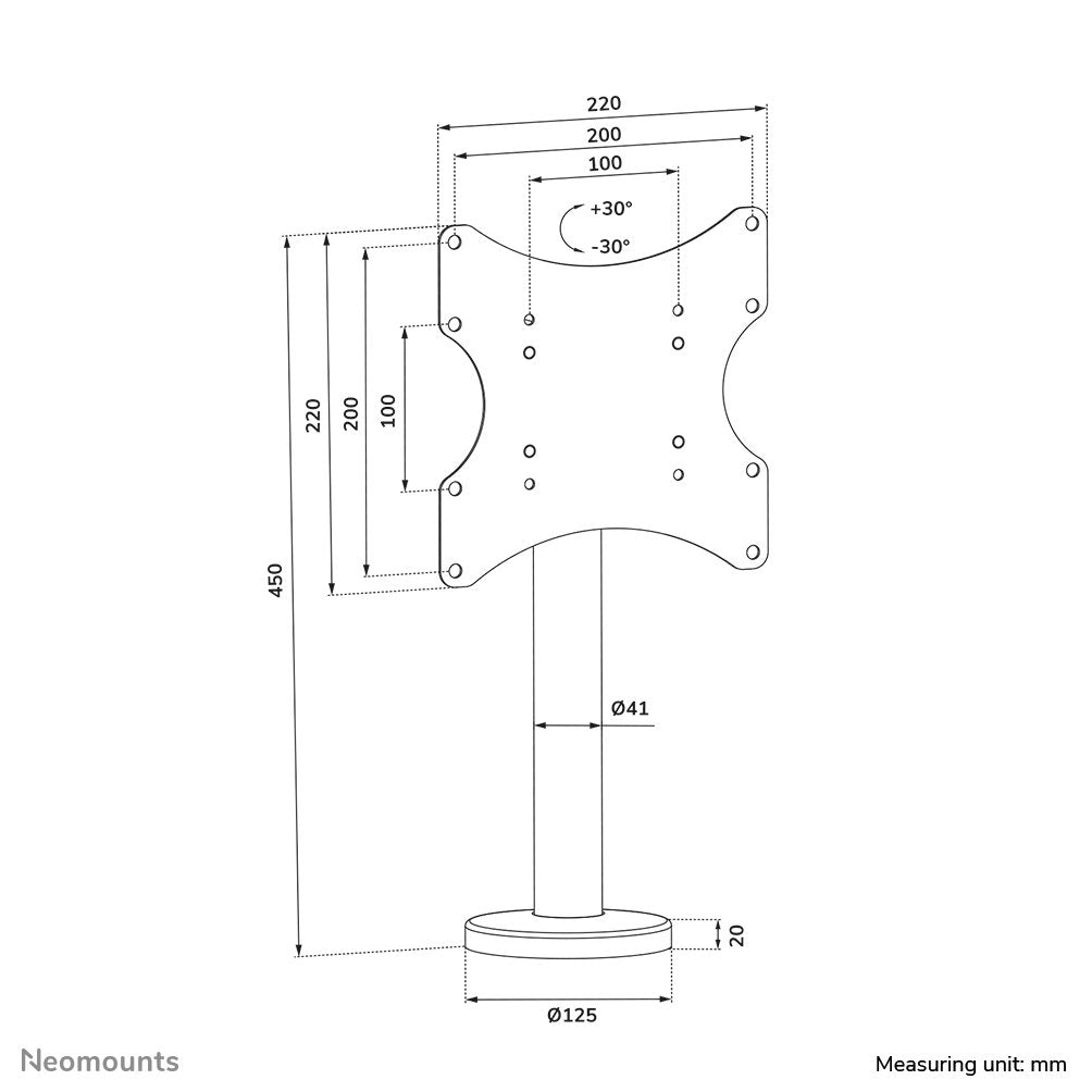 EAN 8717371445348 - Neomounts DS42-430BL12 soporte para TV 109,2 cm (43") Negro imagen 19