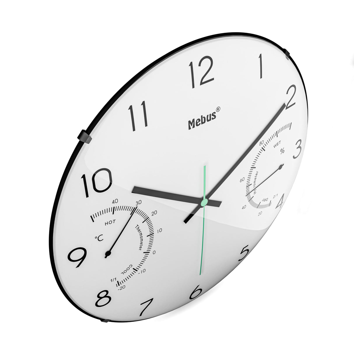 EAN 4007218161062 - Mebus 16106 Quarz-Wanduhr Reloj de cuarzo Alrededor Negro, Blanco imagen 5