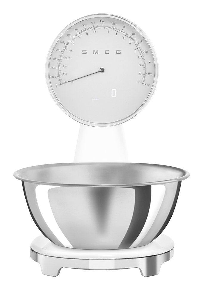 Báscula De Cocina Analógica Y Digital Smeg Blanca Ksf01whww
