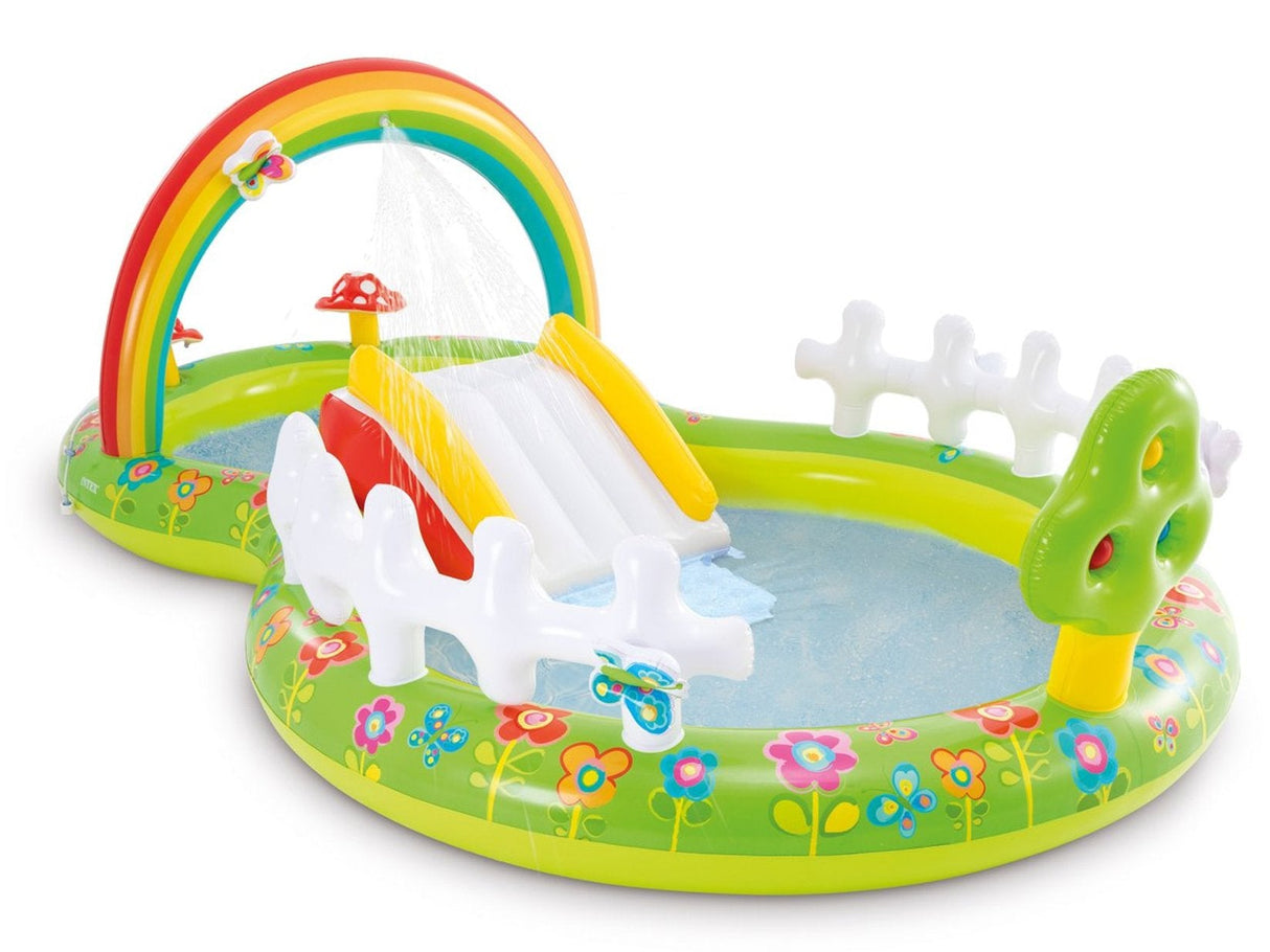 Piscina Hinchable Infantil Con Tobogán 290x180x104cm